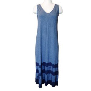 J. Jill Purejill Tye Dye Blue Maxi Dress SZ XS